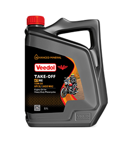 TAKE-OFF 4T RE 15W-50- Best Engine Oil for Royal Enfield Bike